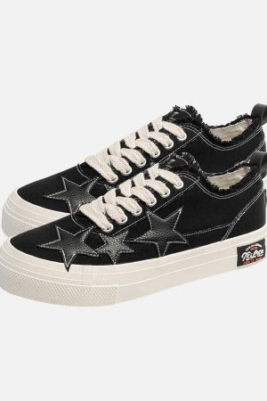 Concert Outfit Retro Star Canvas Shoes
