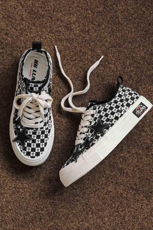 Concert Outfit Retro Star Canvas Shoes