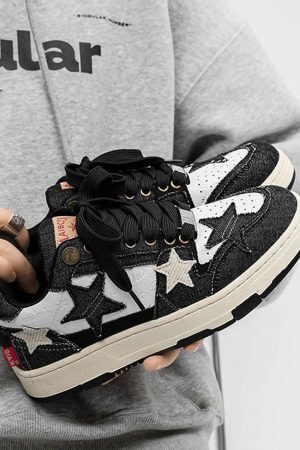 Concert Outfit Retro Star Elements Casual Board Shoes