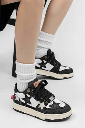 Concert Outfit Retro Star Elements Casual Board Shoes