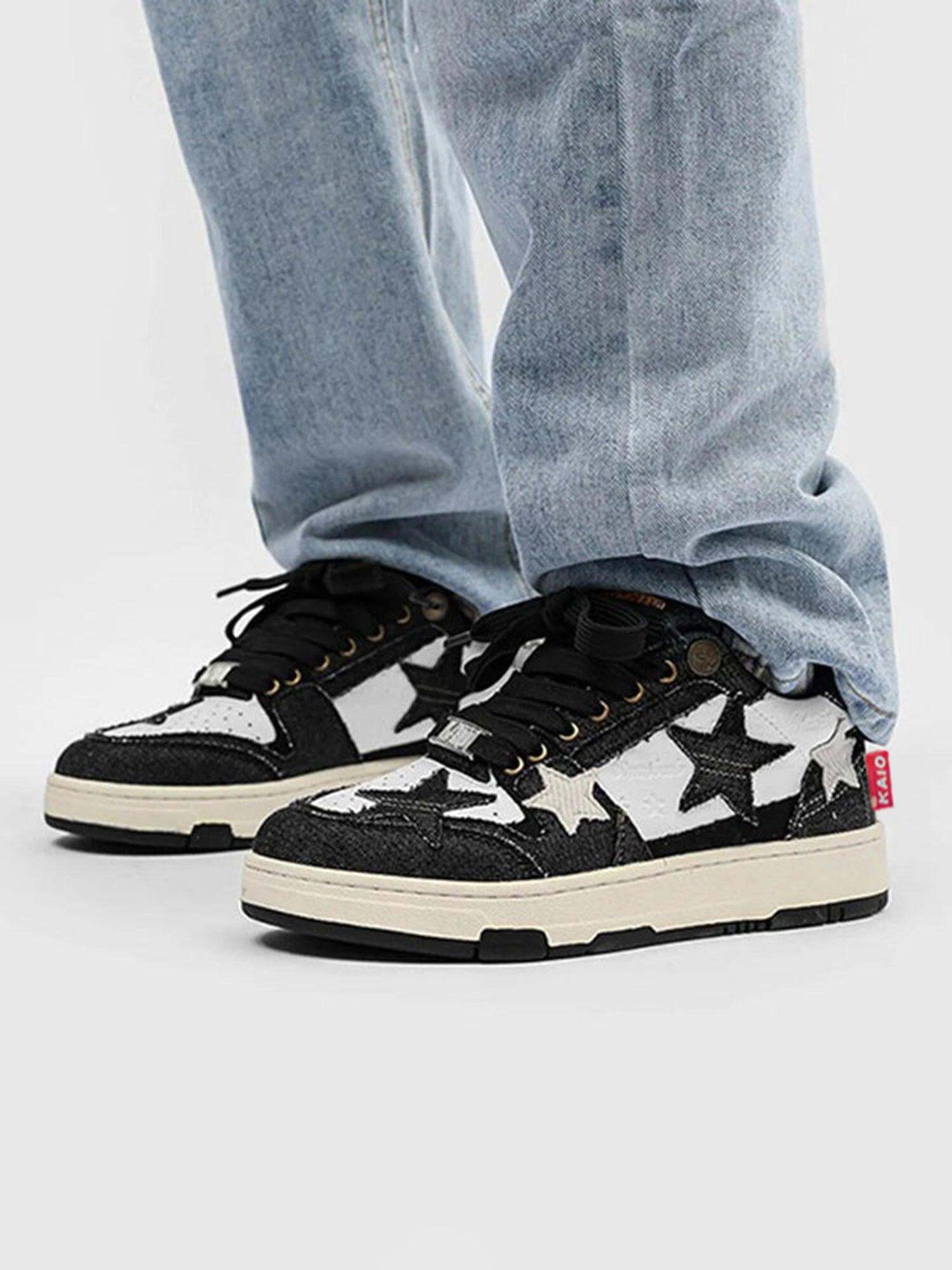 Concert Outfit Retro Star Elements Casual Board Shoes Concert Outfit Retro Star Elements Casual Board Shoes