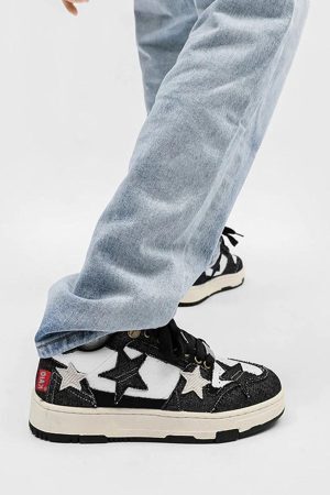Concert Outfit Retro Star Elements Casual Board Shoes
