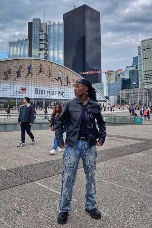 Concert Outfit Retro Straight Casual Jeans