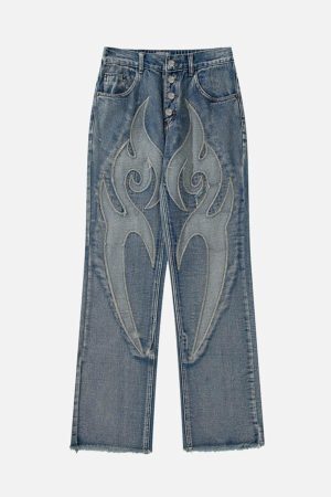 Concert Outfit Retro Straight Casual Jeans