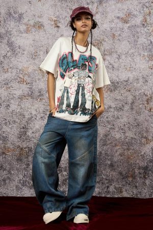 Concert Outfit Retro Street GLESA Graphic T-Shirt