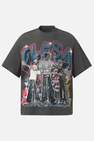 Concert Outfit Retro Street GLESA Graphic T-Shirt