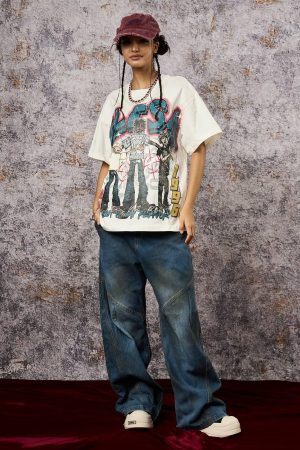 Concert Outfit Retro Street GLESA Graphic T-Shirt