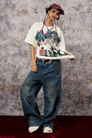 Concert Outfit Retro Street GLESA Graphic T-Shirt