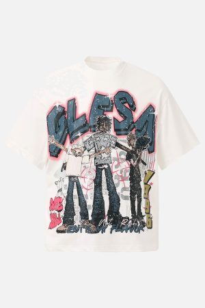 Concert Outfit Retro Street GLESA Graphic T-Shirt