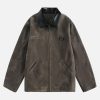 Concert Outfit Retro Suede Detroit Motorcycle Jacket