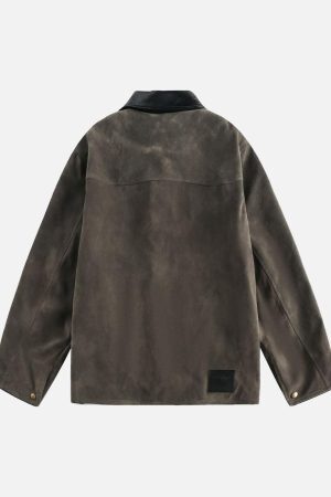 Concert Outfit Retro Suede Detroit Motorcycle Jacket