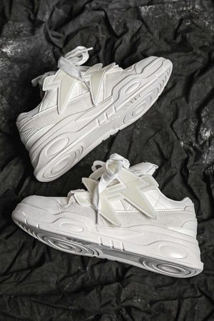 Concert Outfit Retro Thick-Soled Board Shoes