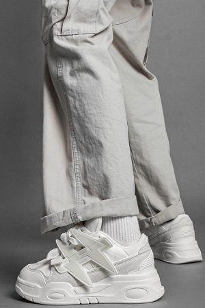 Concert Outfit Retro Thick-Soled Board Shoes