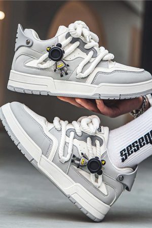 Concert Outfit Retro Twine Dirty Braid Board Shoes