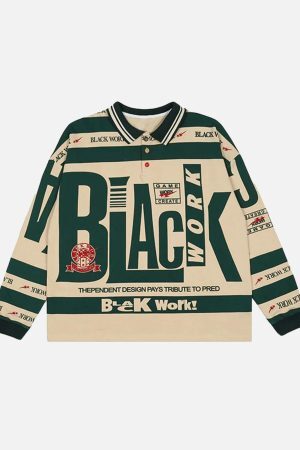 Concert Outfit Retro Typography Polo Tee