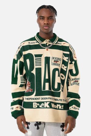 Concert Outfit Retro Typography Polo Tee