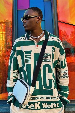 Concert Outfit Retro Typography Polo Tee