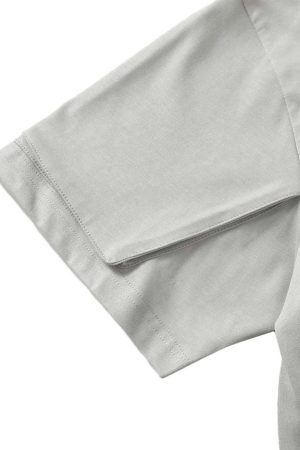 Concert Outfit Retro Washed Deconstruction Functional Pocket T-Shirt