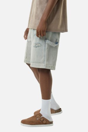 Concert Outfit Retro Washed Hip-Hop Shorts