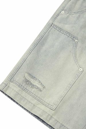 Concert Outfit Retro Washed Hip-Hop Shorts