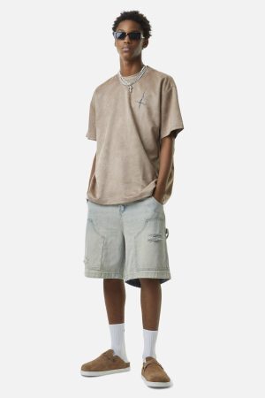 Concert Outfit Retro Washed Hip-Hop Shorts