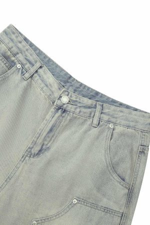 Concert Outfit Retro Washed Hip-Hop Shorts