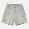 Concert Outfit Retro Washed Hip-Hop Shorts