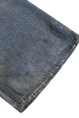 Concert Outfit Retro Washed Ripped Flare Jeans