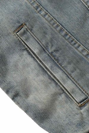 Concert Outfit Retro Washed Totem Denim Jacket