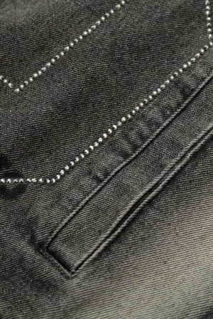 Concert Outfit Retro Wasteland Rivet Denim Vest