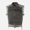 Concert Outfit Retro Wasteland Rivet Denim Vest
