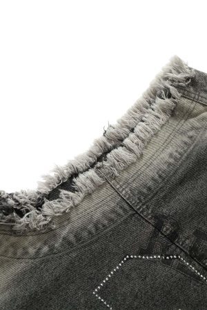 Concert Outfit Retro Wasteland Rivet Denim Vest