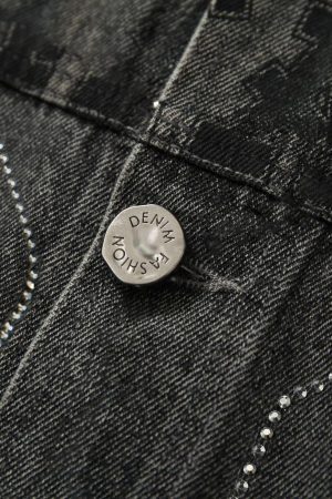 Concert Outfit Retro Wasteland Rivet Denim Vest