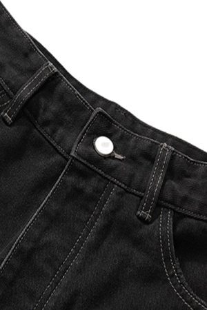 Concert Outfit Retro Whisker Raw Edge Denim Shorts