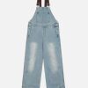 Concert Outfit Reverse Stitching Overalls Wide-Leg Denim Jeans