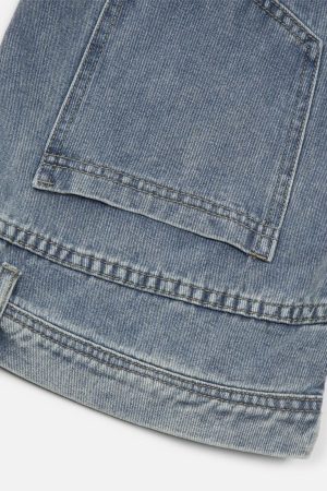 Concert Outfit Reverse Washed Loose Jeans