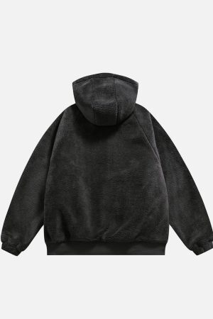 Concert Outfit Reversible Sherpa hoodie