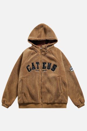 Concert Outfit Reversible Sherpa hoodie