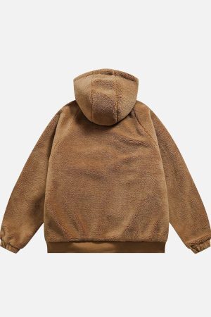 Concert Outfit Reversible Sherpa hoodie