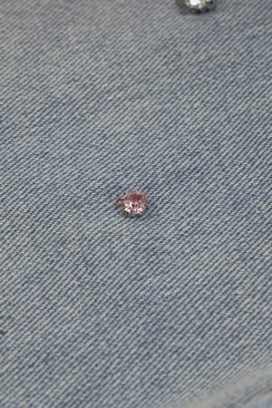 Concert Outfit Rhinestone Application Jorts