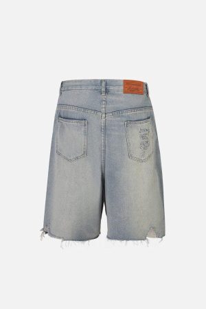 Concert Outfit Rhinestone Application Jorts