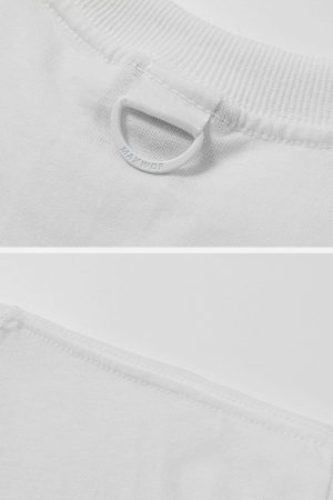 Concert Outfit Ring Shaped Gothic Letter Print Tee