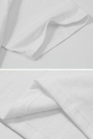 Concert Outfit Ring Shaped Gothic Letter Print Tee