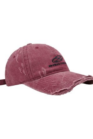 Concert Outfit Ripped Denim Baseball Cap