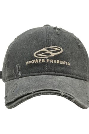 Concert Outfit Ripped Denim Baseball Cap