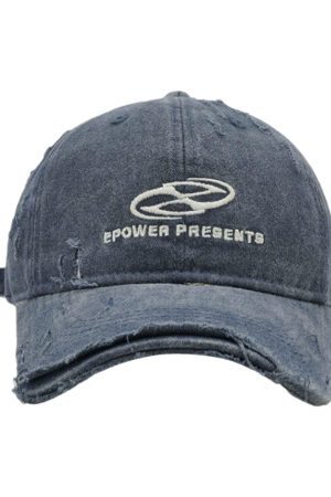 Concert Outfit Ripped Denim Baseball Cap