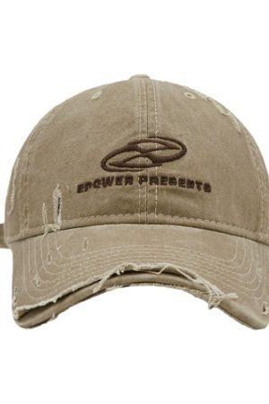 Concert Outfit Ripped Denim Baseball Cap