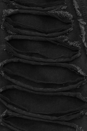 Concert Outfit Ripped Double Straight Jeans