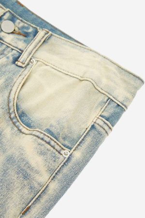 Concert Outfit Ripped Double Straight Jeans