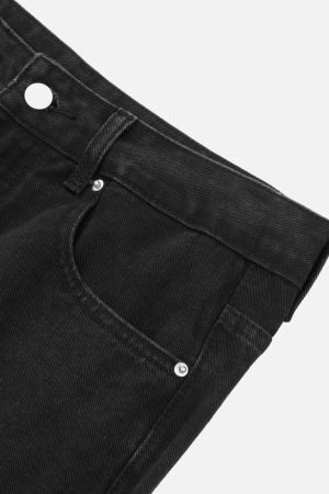 Concert Outfit Ripped Double Straight Jeans